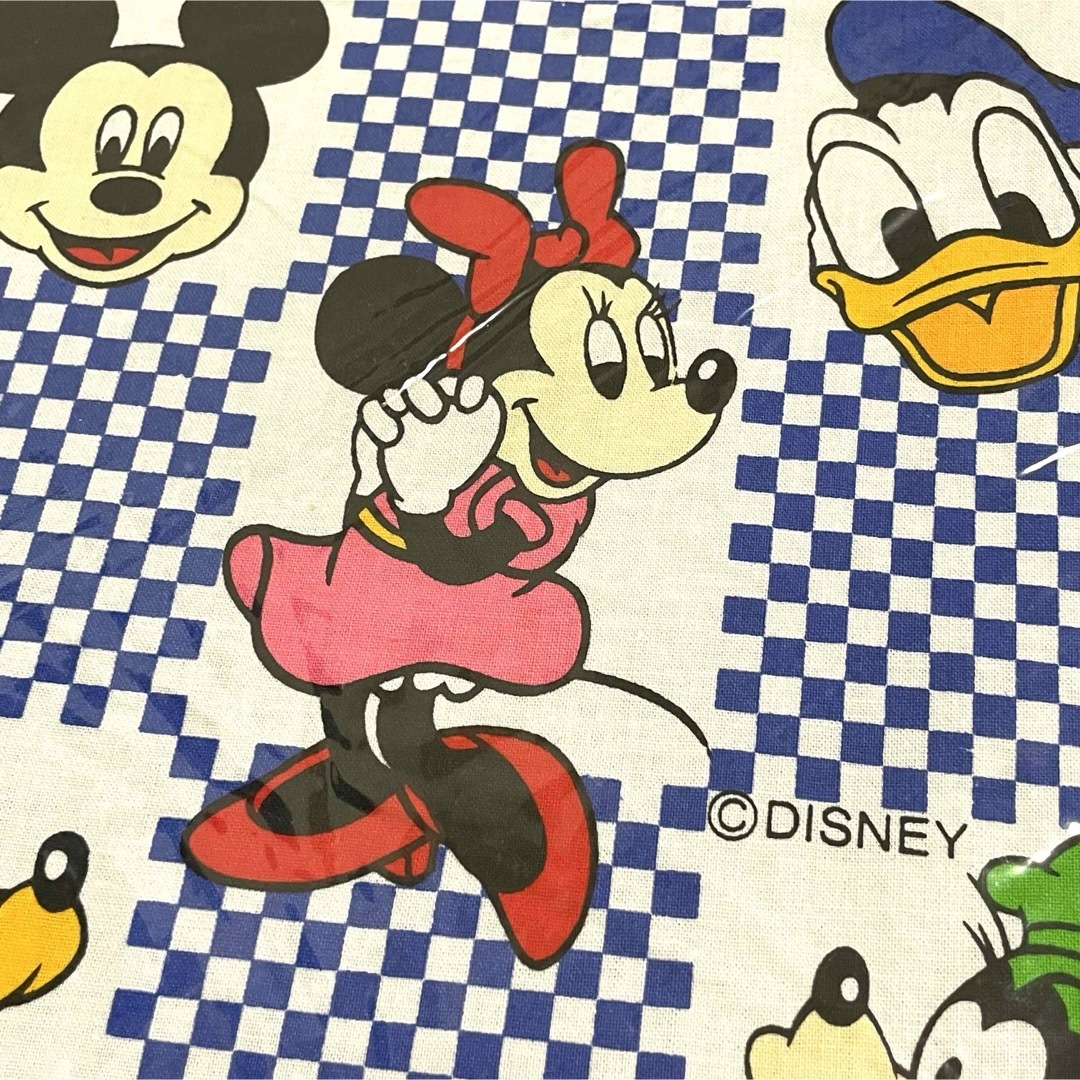 Disney(ディズニー)の新品 未使用 レトロ ディズニー 巾着袋 ミニー ミッキー ドナルド 古い キッズ/ベビー/マタニティのこども用バッグ(ランチボックス巾着)の商品写真