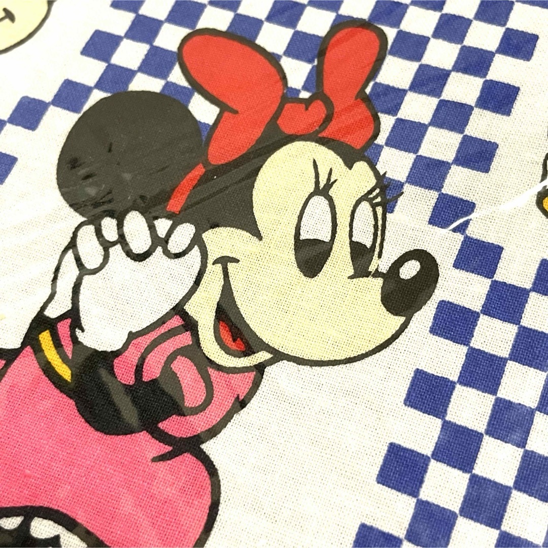 Disney(ディズニー)の新品 未使用 レトロ ディズニー 巾着袋 ミニー ミッキー ドナルド 古い キッズ/ベビー/マタニティのこども用バッグ(ランチボックス巾着)の商品写真