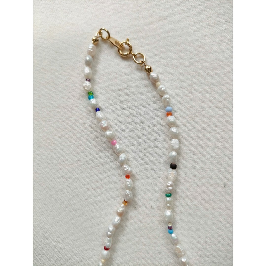 TODAYFUL(トゥデイフル)のvintagebeads✕pearlネックレス ハンドメイドのアクセサリー(ネックレス)の商品写真