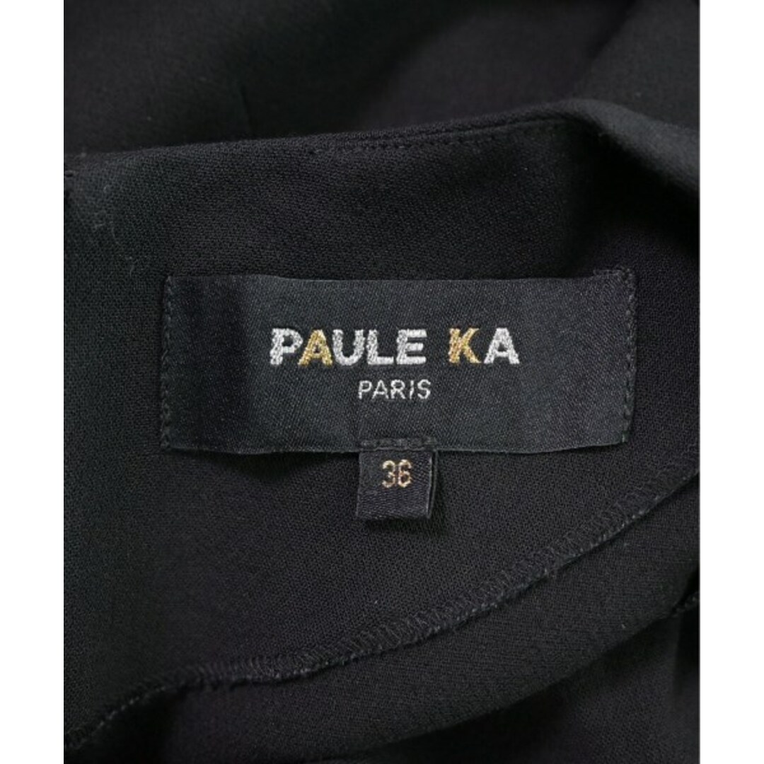 PAULE KA(ポールカ)のPAULE KA ポールカ ワンピース 36(XS位) 黒 【古着】【中古】 レディースのワンピース(ひざ丈ワンピース)の商品写真