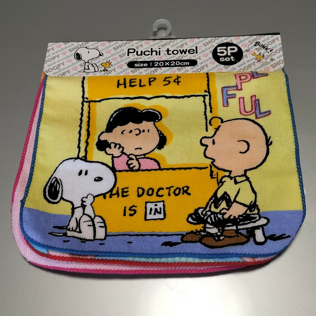 SNOOPY(スヌーピー)のスヌーピー　新品未使用タオル　5枚セット エンタメ/ホビーのアニメグッズ(タオル)の商品写真