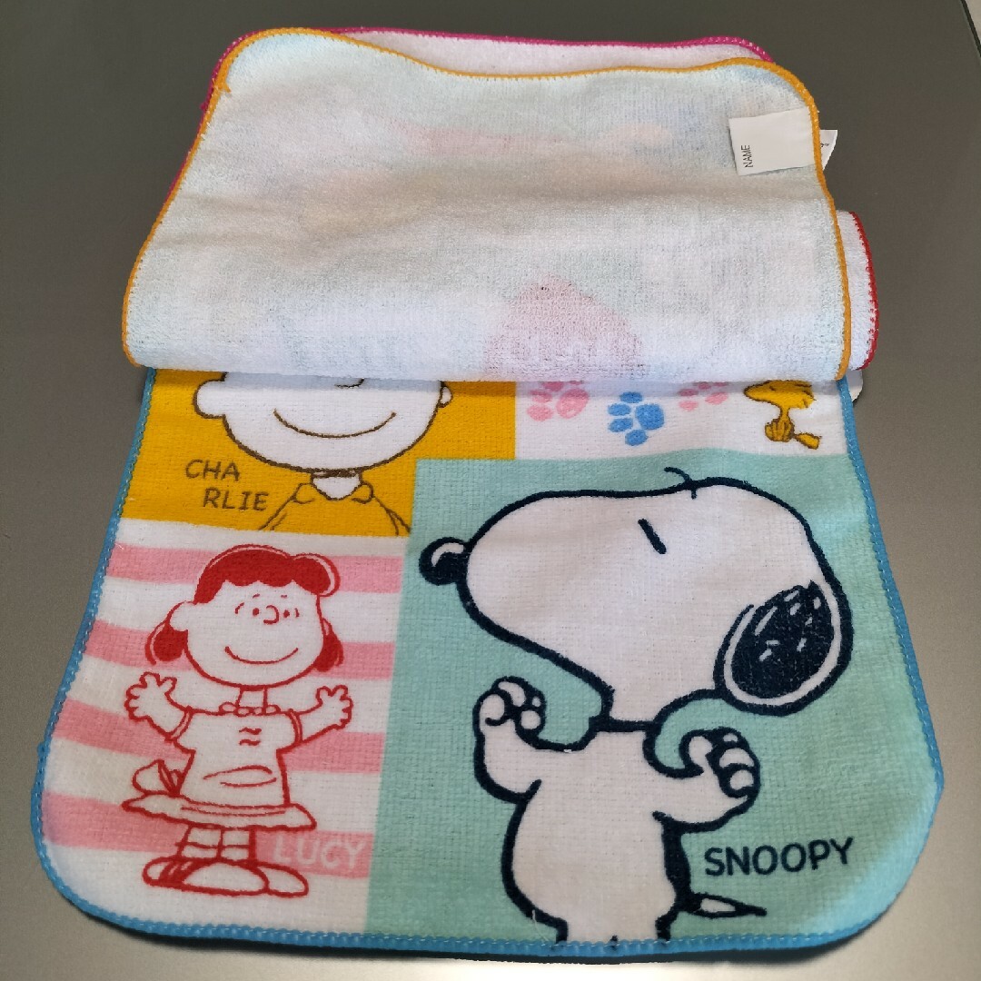 SNOOPY(スヌーピー)のスヌーピー　新品未使用タオル　5枚セット エンタメ/ホビーのアニメグッズ(タオル)の商品写真