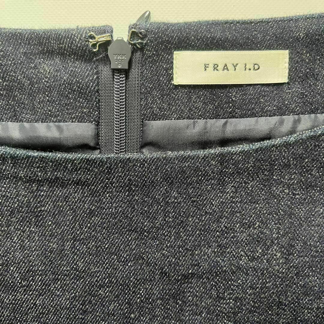 FRAY I.D(フレイアイディー)のFRAY.ID フレイアイディー　デニム　ドッキング　ワンピース　半袖 レディースのワンピース(ひざ丈ワンピース)の商品写真