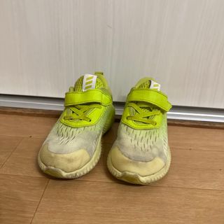 アディダス(adidas)のadidas アディダス　キッズスニーカー　グリーン　黄緑　14cm(スニーカー)