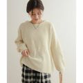 【LIGHTBEIGE】コットンスラブKNIT