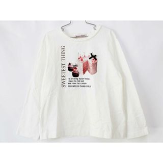 メゾピアノ(mezzo piano)の【春物 新入荷!】[メゾピアノ/mezzo piano]140cm 長袖Tシャツ/長袖カットソー/ロンT 白 '22年製【中古】子供服 キッズ kids ジュニア 女の子 春秋 tops 402042(Tシャツ/カットソー)