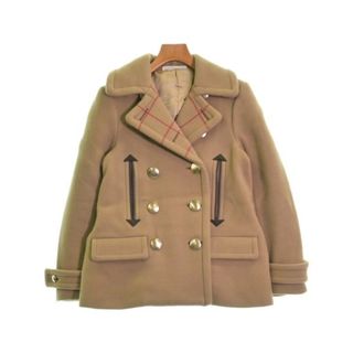 サカイラック(sacai luck)のsacai luck サカイラック ピーコート 2(M位) ベージュ 【古着】【中古】(ピーコート)