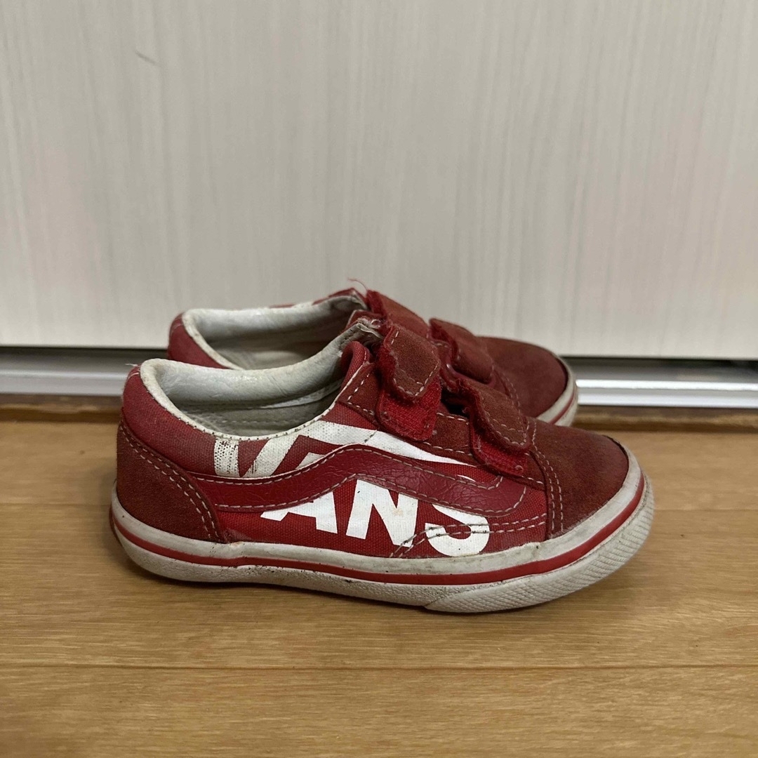 VANS(ヴァンズ)のvans ヴァンズ　キッズスニーカー　レッド　赤　15cm キッズ/ベビー/マタニティのキッズ靴/シューズ(15cm~)(スニーカー)の商品写真