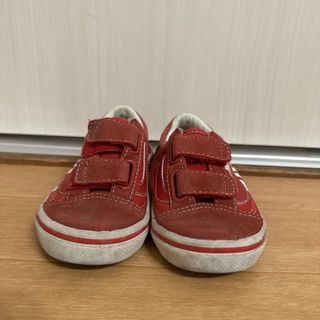 ヴァンズ(VANS)のvans ヴァンズ　キッズスニーカー　レッド　赤　15cm(スニーカー)