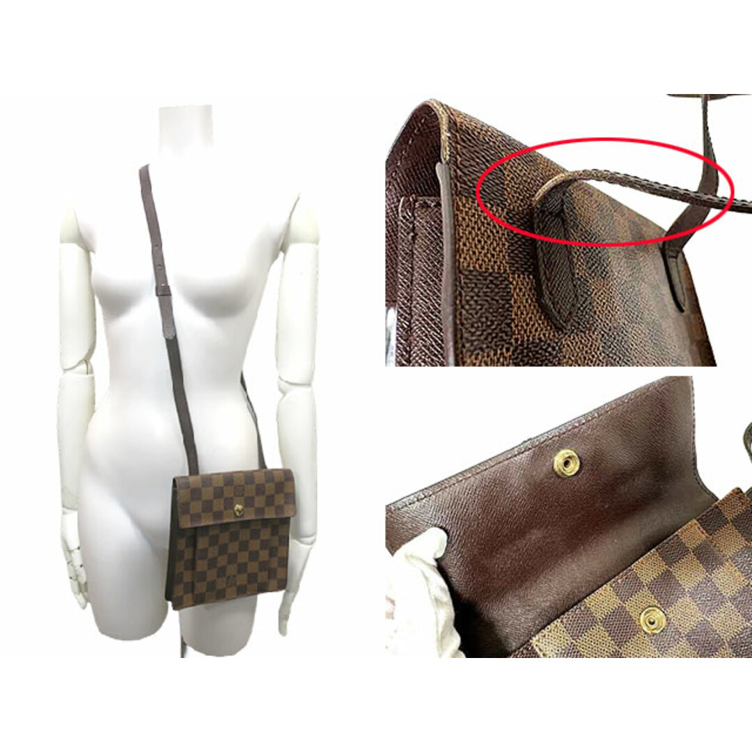 LOUIS VUITTON(ルイヴィトン)の【中古】LOUIS VUITTON ルイヴィトン バッグ ショルダーバッグ N45272 ダミエ ピムリコ 廃盤 ブラウン レディースのバッグ(メッセンジャーバッグ)の商品写真