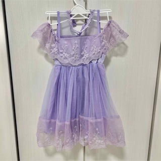 子供 ドレス 紫 ピンク 100cm(ドレス/フォーマル)