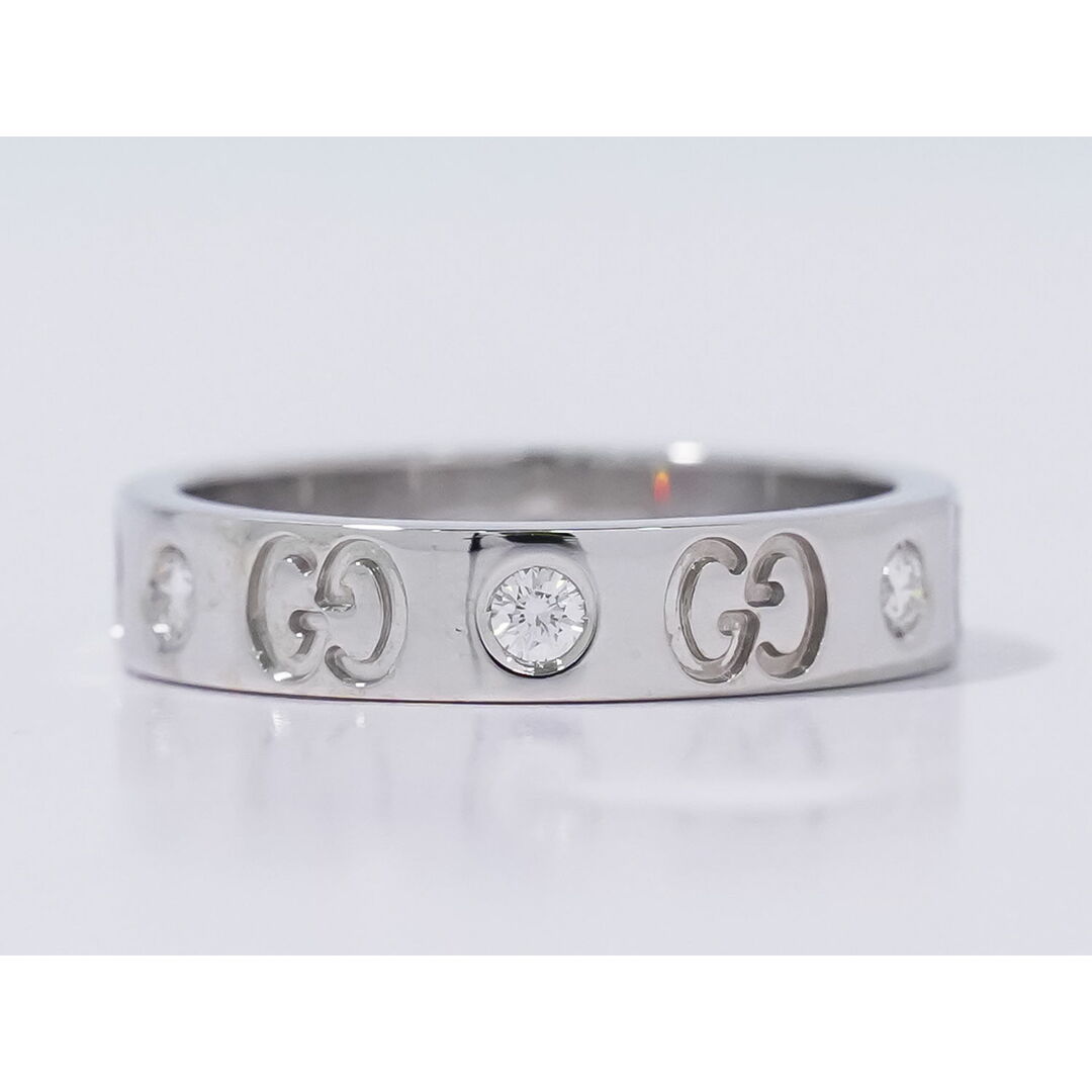 GUCCI - 本物 グッチ GUCCI アイコン ダイヤモンド 750 WG GUCCI - 本物 グッチ GUCCI アイコン ダイヤモンド 750 WG