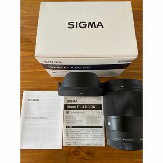 シグマ(SIGMA)の【美品】SIGMA 16mm f1.4 DC DN -SONY Eマウント(レンズ(単焦点))