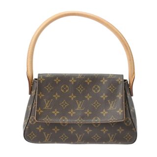 ルイヴィトン(LOUIS VUITTON)のルイヴィトン モノグラム ミニルーピング セミショルダーバッグ ブラウン(ショルダーバッグ)