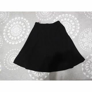 petit grain　 Lサイズ　ブラック黒のフレアスカート(ひざ丈スカート)