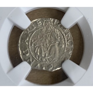 ディナール銀貨　ハンガリー　1554KB  NGC MS63(貨幣)