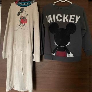 デニムダンガリー(DENIM DUNGAREE)のmickey✳︎ワンピース&トレーナーset(Tシャツ/カットソー)