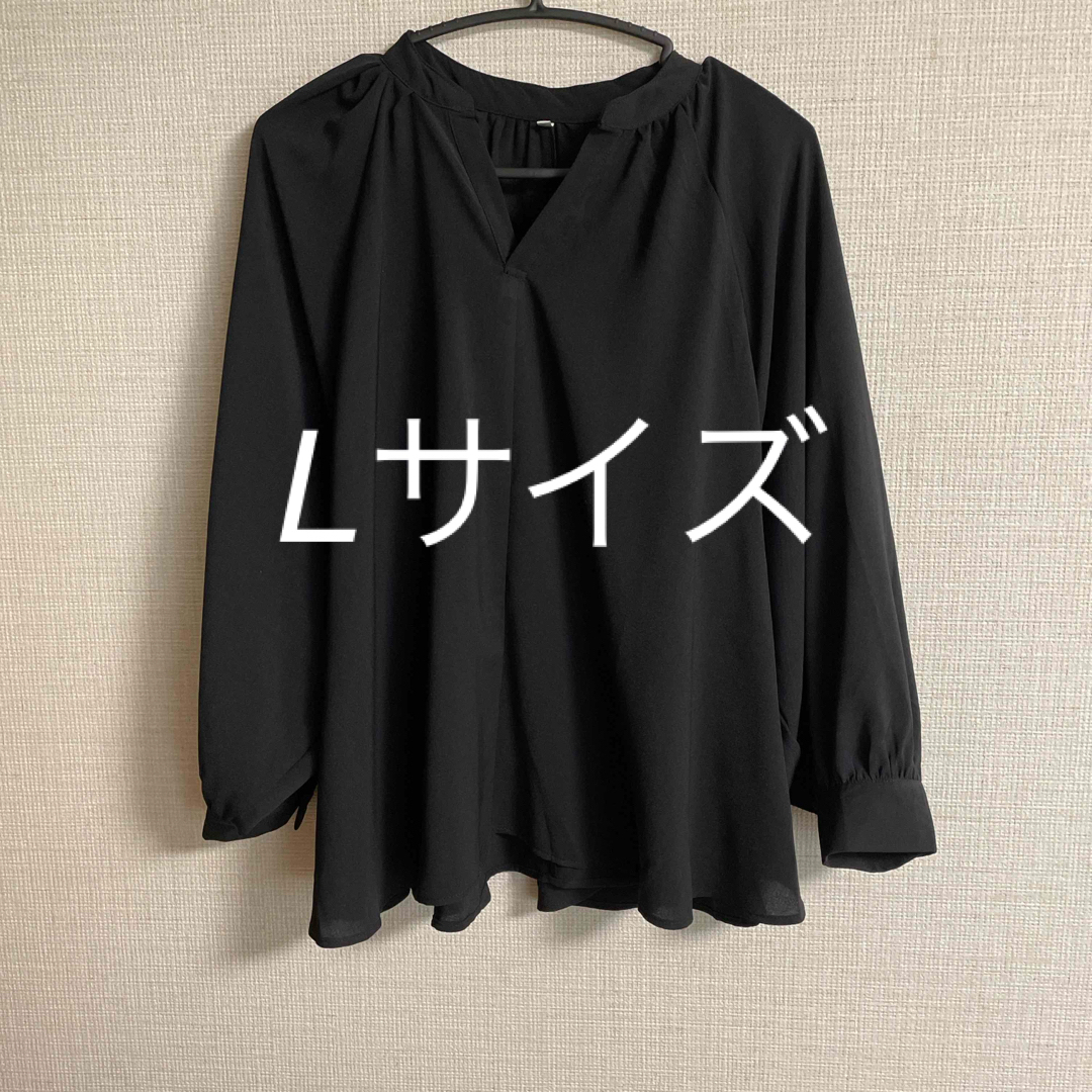 coca(コカ)のブラウス　黒　ブラック レディースのトップス(Tシャツ(長袖/七分))の商品写真