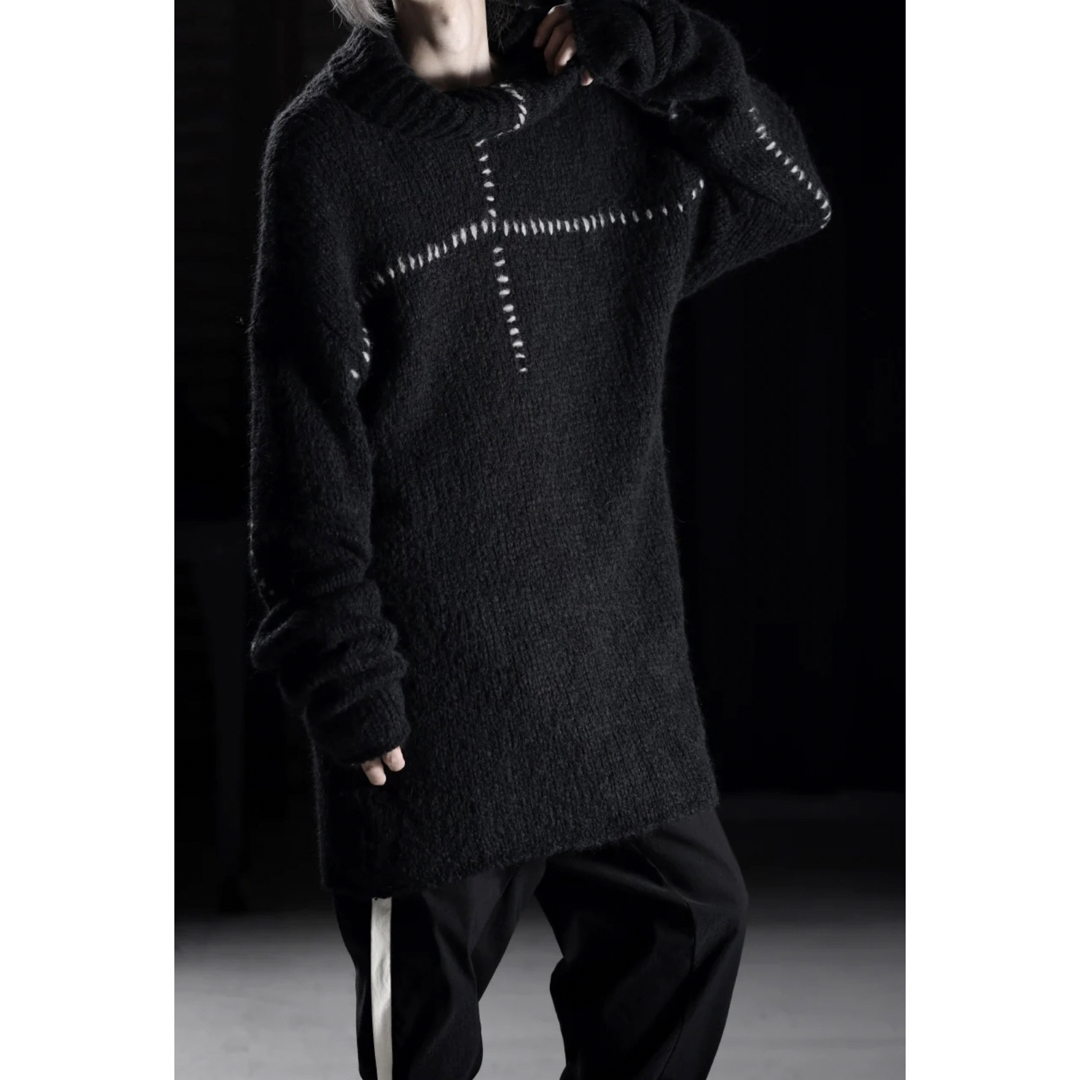 Rick Owens(リックオウエンス)のトムクロムthom/krom HIGH COLLAR KNIT PULLOVER メンズのトップス(ニット/セーター)の商品写真