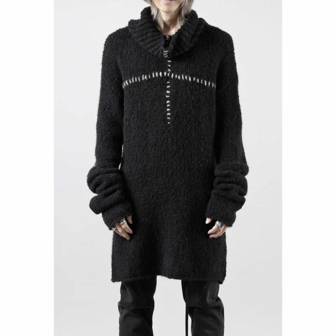 Rick Owens(リックオウエンス)のトムクロムthom/krom HIGH COLLAR KNIT PULLOVER メンズのトップス(ニット/セーター)の商品写真