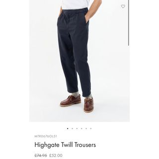 バーブァー(Barbour)の最終値下げ【新品】Barbour Highgate Twill Trousers(ワークパンツ/カーゴパンツ)