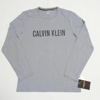 カルバンクライン(Calvin Klein)の【新品タグ付き】カルバンクライン スウェットシャツ M グレー(Tシャツ/カットソー(七分/長袖))