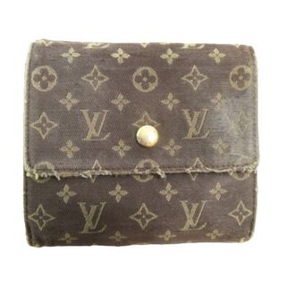 ルイヴィトン(LOUIS VUITTON)のルイヴィトン M95233  ポルトフォイユ・エリーズ エベヌ 折りたたみ 財布(折り財布)