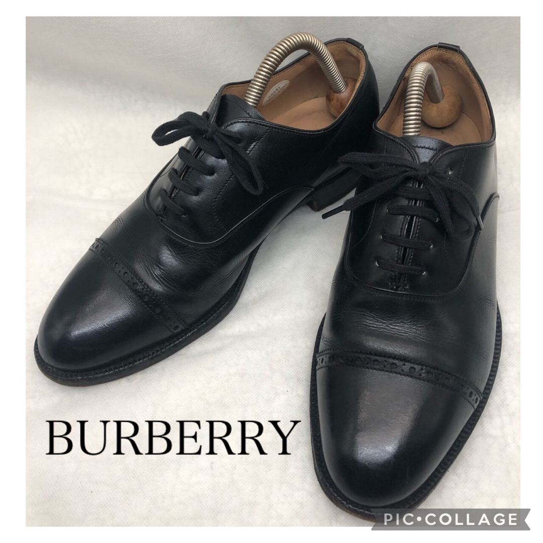 BURBERRY - 良品 BURBERRYバーバリーロンドン キャップトゥーシューズ