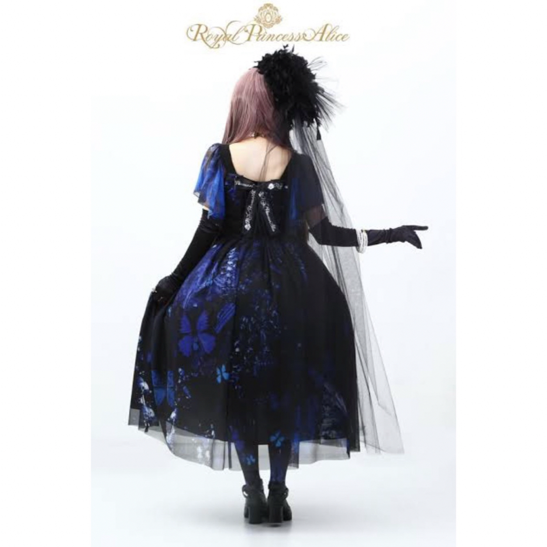 Angelic Pretty(アンジェリックプリティー)のRoyalPrincessAliceロイプリGothicButterflyドレス レディースのワンピース(ロングワンピース/マキシワンピース)の商品写真