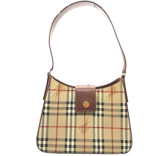 バーバリー(BURBERRY)の新品同様 バーバリー レザー PVC ベージュ ブラウン 茶 トートバッグ 0153【中古】BURBERRY(トートバッグ)