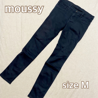 ブラックバイマウジー(BLACK by moussy)のmoussy ブラック ストレートパンツ M(カジュアルパンツ)