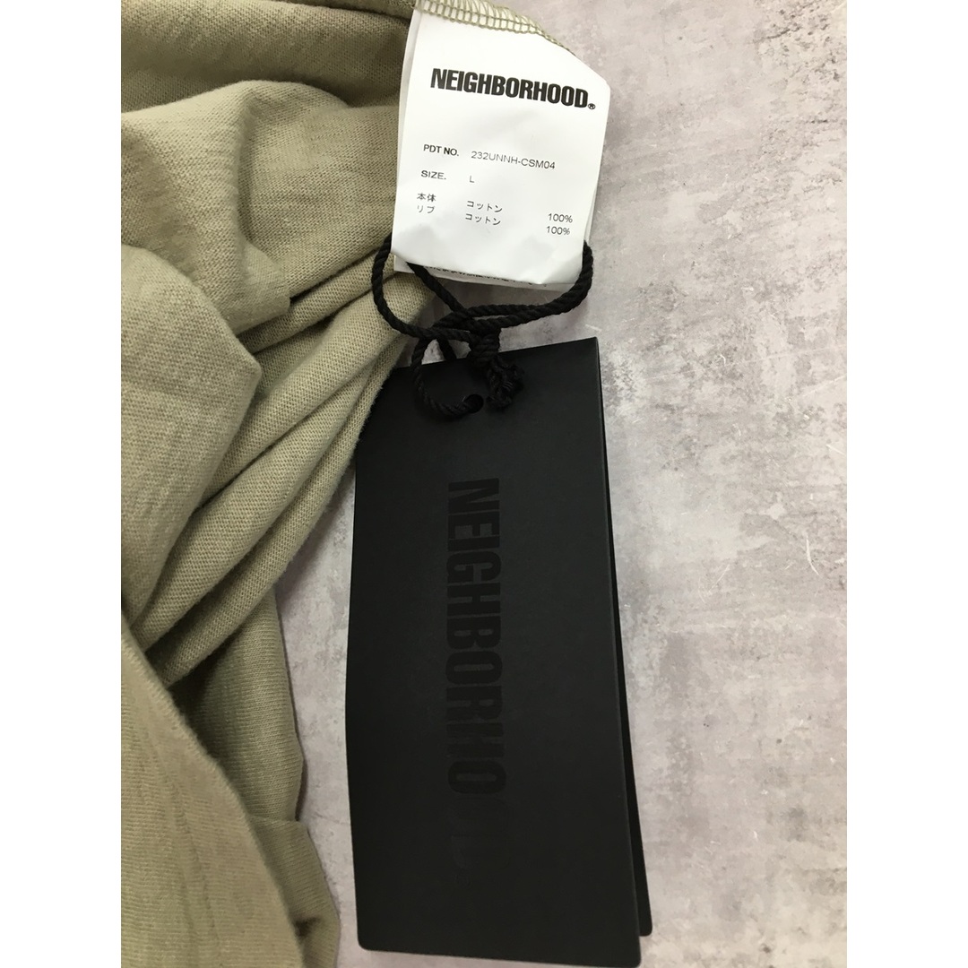 NEIGHBORHOOD(ネイバーフッド)のNEIGHBORHOOD BI COLOR CREWNECK LS ネイバーフッド 長袖Tシャツ ロンT グレー×グレージュ【3507-004】 メンズのトップス(Tシャツ/カットソー(七分/長袖))の商品写真