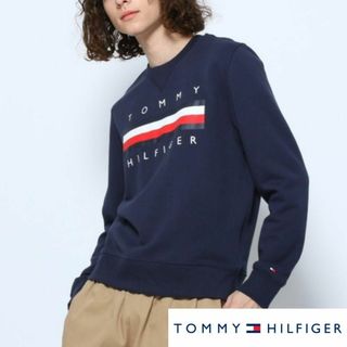 トミーヒルフィガー(TOMMY HILFIGER)の【新品タグ付き】トミーヒルフィガー グローバルロゴスウェット/トレーナー M(トレーナー/スウェット)