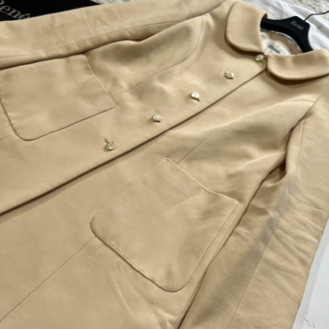 René - 【美品】Rene スプリングコート ペールオレンジ TISSUE René - 【美品】Rene スプリングコート ペールオレンジ TISSUE