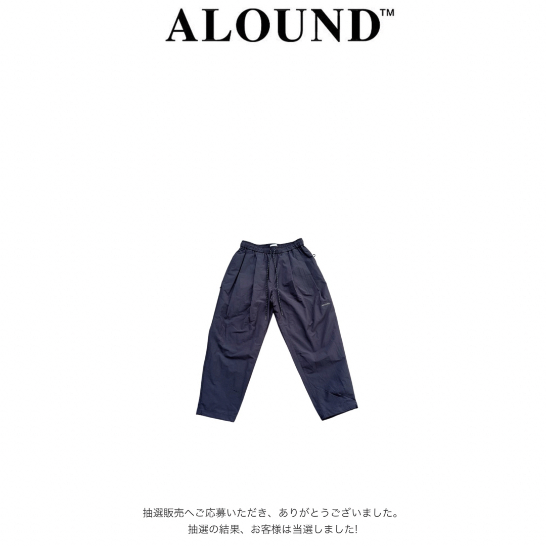 ALOUND(アラウンド) / TWOTUCK TAPERED NYLON PANTS/M/ベンチ ALOUND(アラウンド) / TWOTUCK TAPERED NYLON PANTS/M/ベンチ