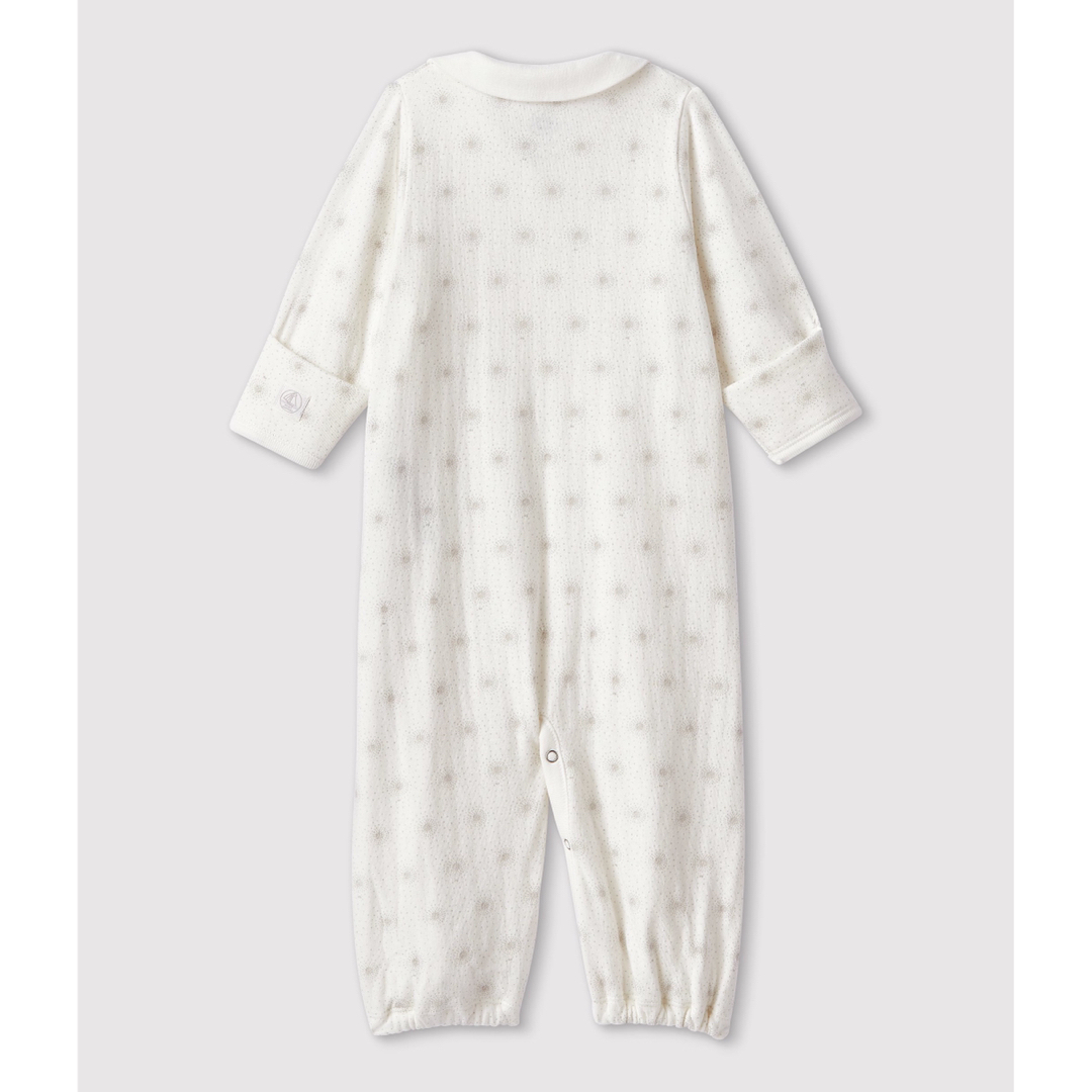 PETIT BATEAU(プチバトー)のプチバトー　２ウェイロンパース　チュビックプリント キッズ/ベビー/マタニティのベビー服(~85cm)(ロンパース)の商品写真