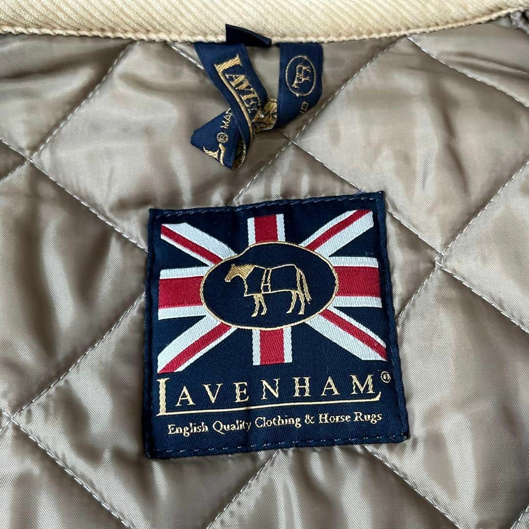 LAVENHAM(ラベンハム)のLAVENHAM ラベンハム　キルティング　ジャケット　ベージュ　ブラウン　36 レディースのジャケット/アウター(ブルゾン)の商品写真