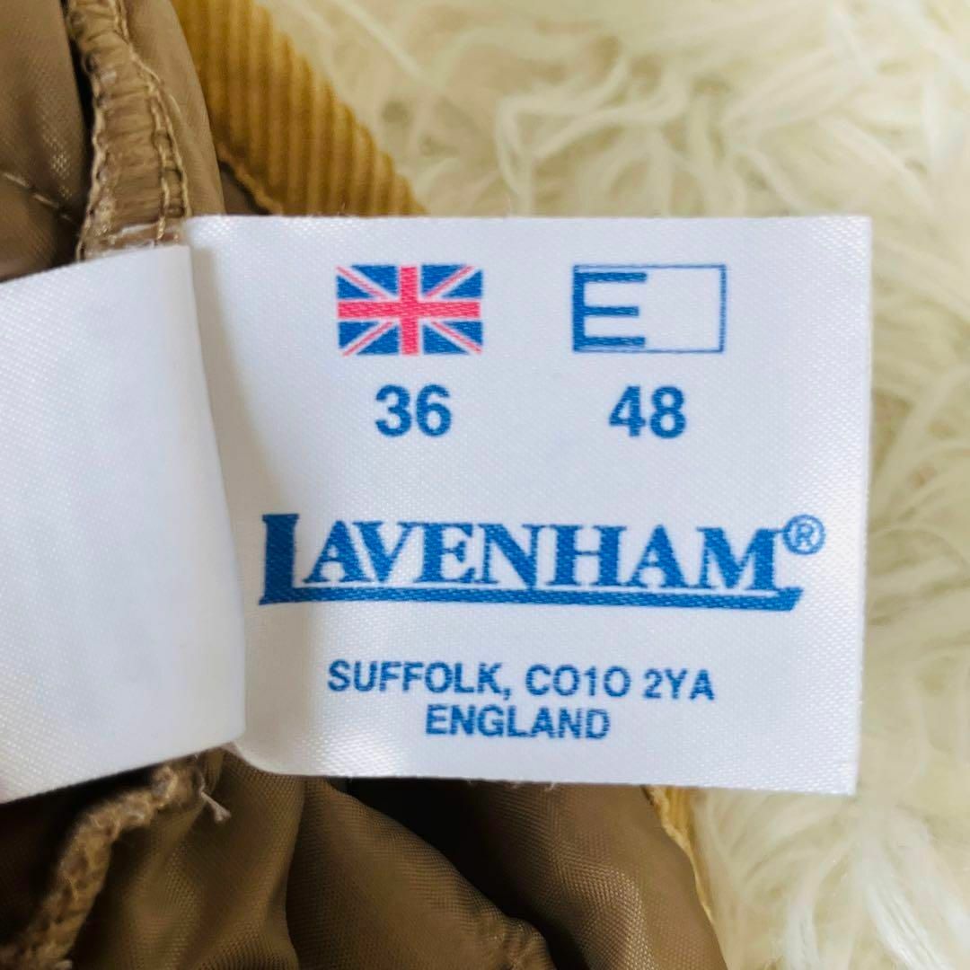 LAVENHAM(ラベンハム)のLAVENHAM ラベンハム　キルティング　ジャケット　ベージュ　ブラウン　36 レディースのジャケット/アウター(ブルゾン)の商品写真