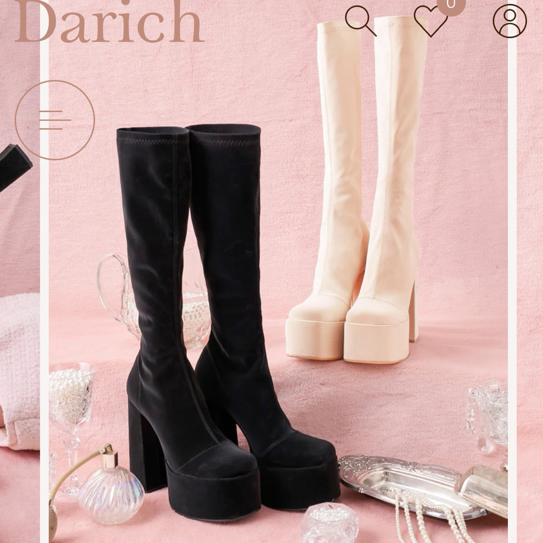 Darich(ダーリッチ)のダーリッチブーツ 黒 レディースの靴/シューズ(ブーツ)の商品写真