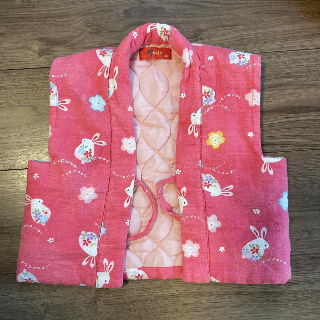 竹とんぼ　90 ベストちゃんちゃんこ キッズ/ベビー/マタニティのキッズ服女の子用(90cm~)(その他)の商品写真