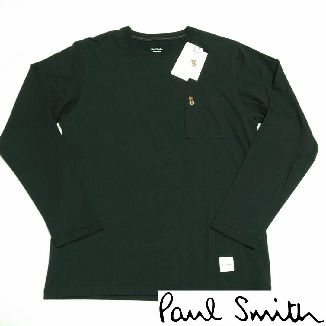 Paul Smith(ポールスミス)の【新品タグ付き】ポールスミス 長袖Tシャツうさぎ メンズM ブラック メンズのトップス(Tシャツ/カットソー(七分/長袖))の商品写真