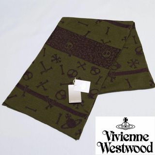 ヴィヴィアンウエストウッド(Vivienne Westwood)の【新品タグ付き】ヴィヴィアンウエストウッド リバーシブルマフラー041 日本製(マフラー/ショール)