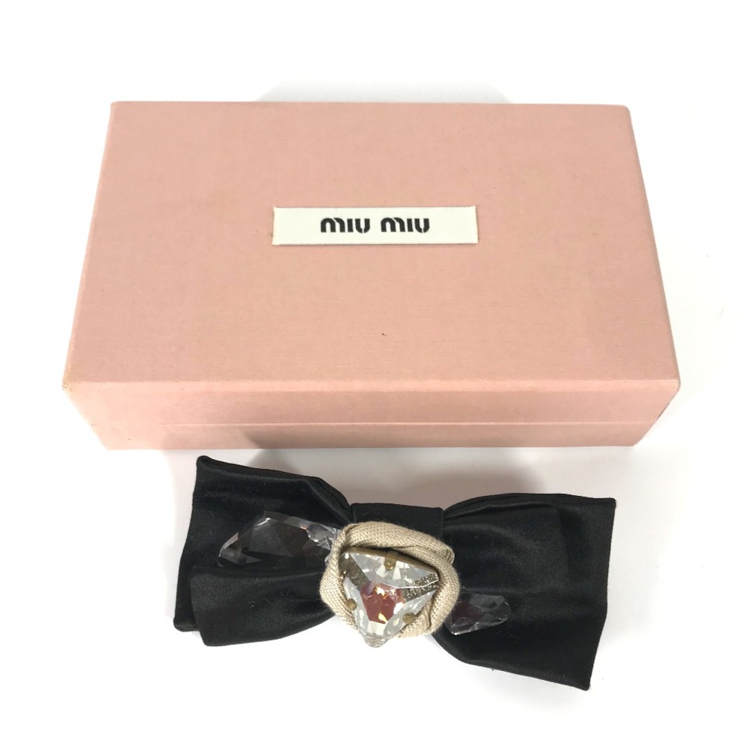 MIU MIU - ミュウミュウ MIUMIU リボン りぼん ビジュー 5AJD36 MIU MIU - ミュウミュウ MIUMIU リボン りぼん ビジュー 5AJD36