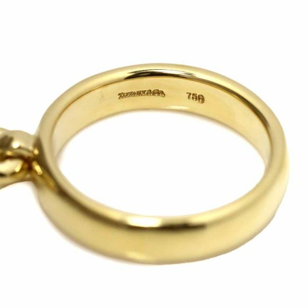 Tiffany & Co.(ティファニー)のティファニー TIFFANY&Co. アコヤ真珠 6.6mm ドアノック 10号 リング K18 YG イエローゴールド 750 パール 指輪 VLP 90216921 レディースのアクセサリー(リング(指輪))の商品写真