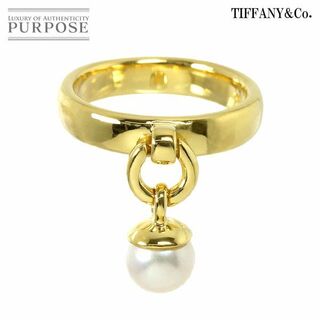 ティファニー(Tiffany & Co.)のティファニー TIFFANY&Co. アコヤ真珠 6.6mm ドアノック 10号 リング K18 YG イエローゴールド 750 パール 指輪 VLP 90216921(リング(指輪))