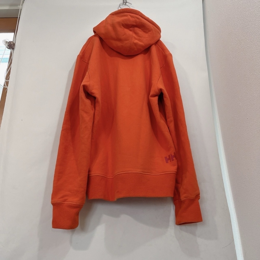 HELLY HANSEN(ヘリーハンセン)の 【美品♡】HELLY HANSEN BIGロゴ　パーカー　フーディー　オレンジ メンズのトップス(パーカー)の商品写真