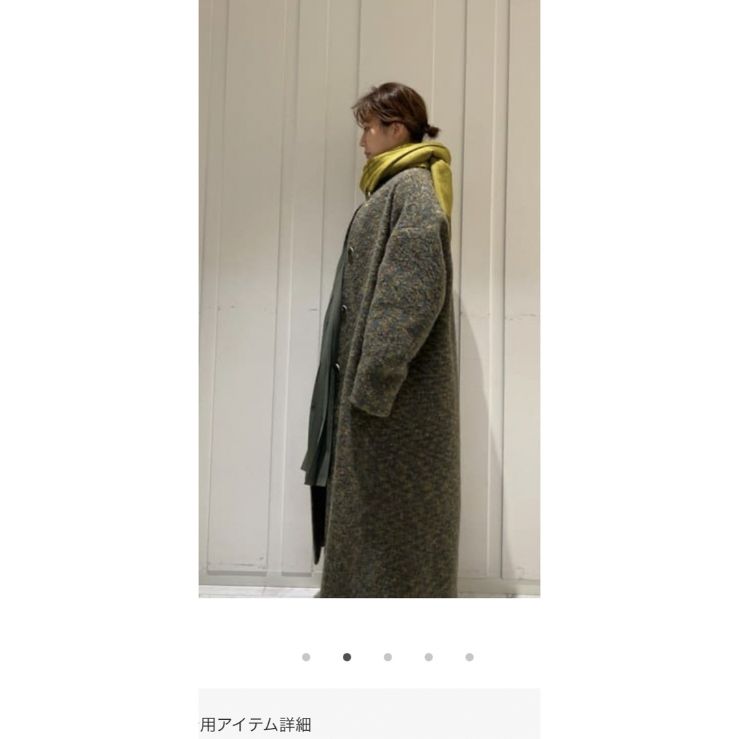 mame(マメ)の美品 Mame Kurogouchi マメクロゴウチ ウールコート レディースのジャケット/アウター(ロングコート)の商品写真