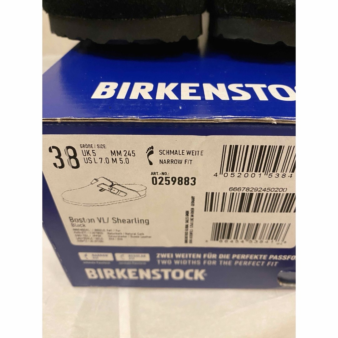 BIRKENSTOCK(ビルケンシュトック)のビルケンシュトック  BOSTON ボストン シアリング　ブラック　24.5 レディースの靴/シューズ(サンダル)の商品写真