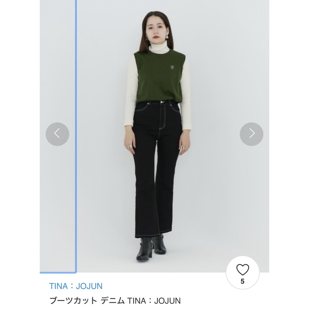 LOWRYS FARM(ローリーズファーム)のブーツカット デニム パンツ　TINA：JOJUN レディースのパンツ(デニム/ジーンズ)の商品写真