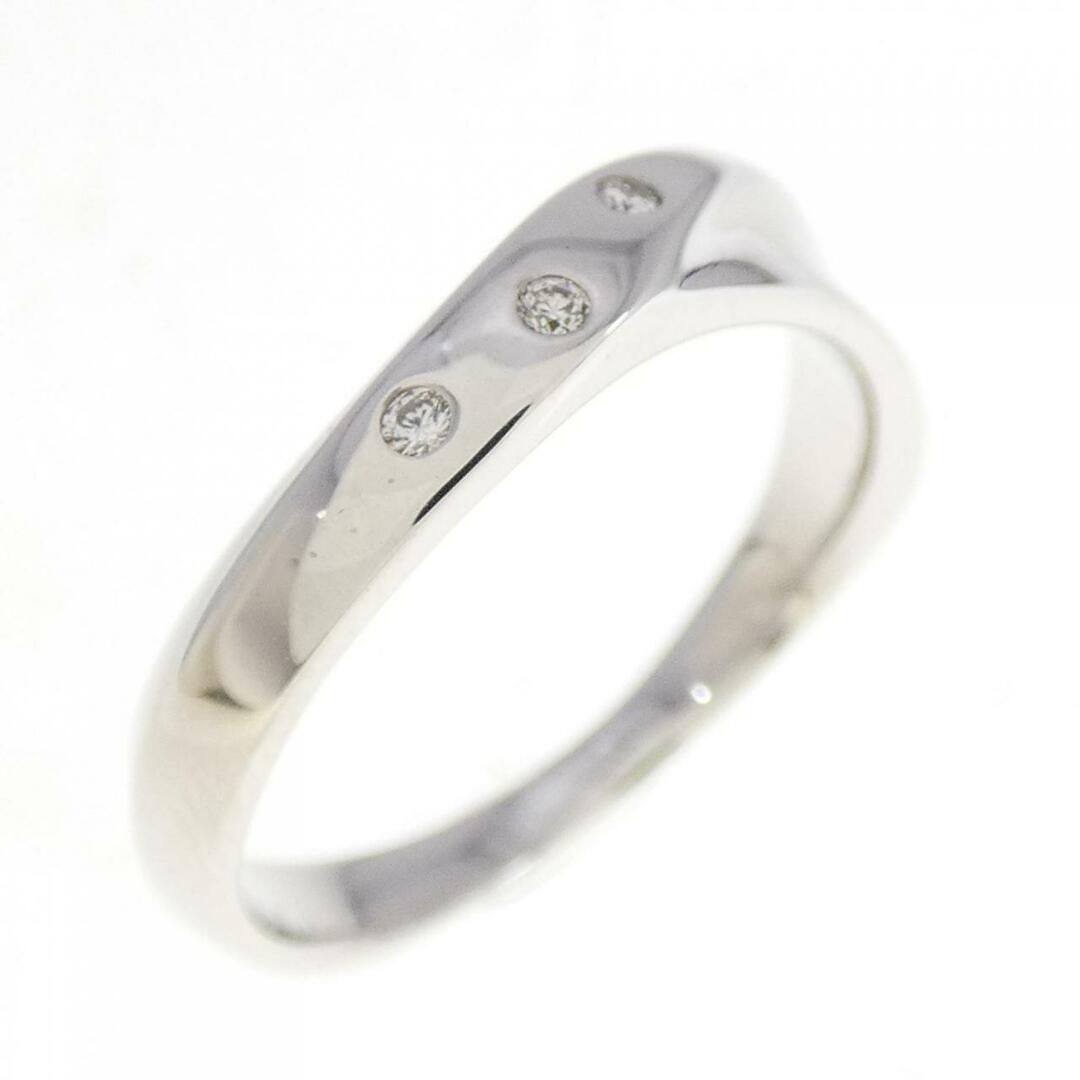 K10WG ダイヤモンド リング 0.03CT レディースのアクセサリー(リング(指輪))の商品写真